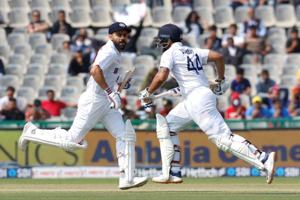 INDvSL: Team India score 357 with lose of Six Wickets end of the day one against Sri Lanka in 1st Test at Mohali