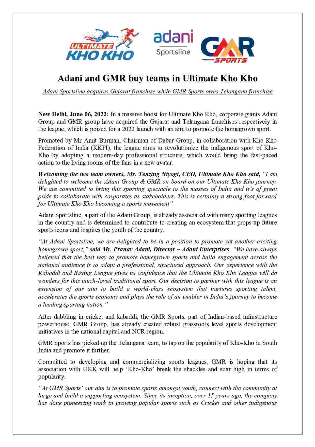 Ultimate Kho-Kho League
