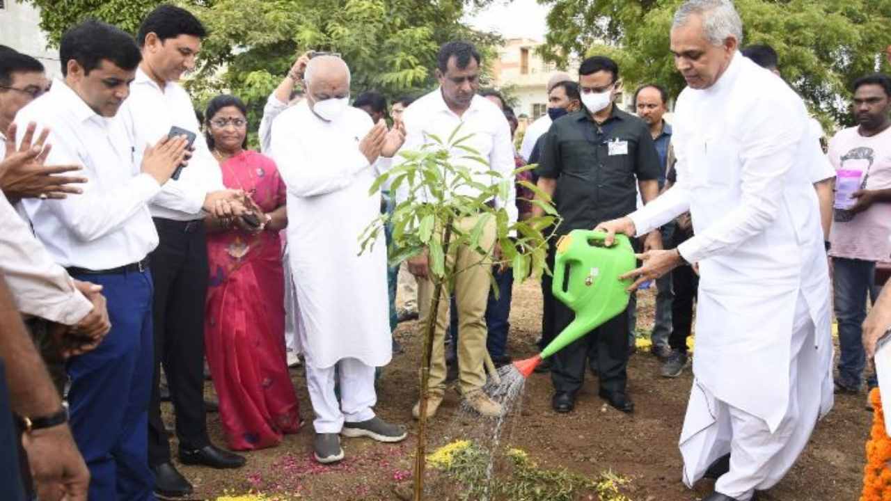 Sanitation and tree planting program in the presence of the Governor